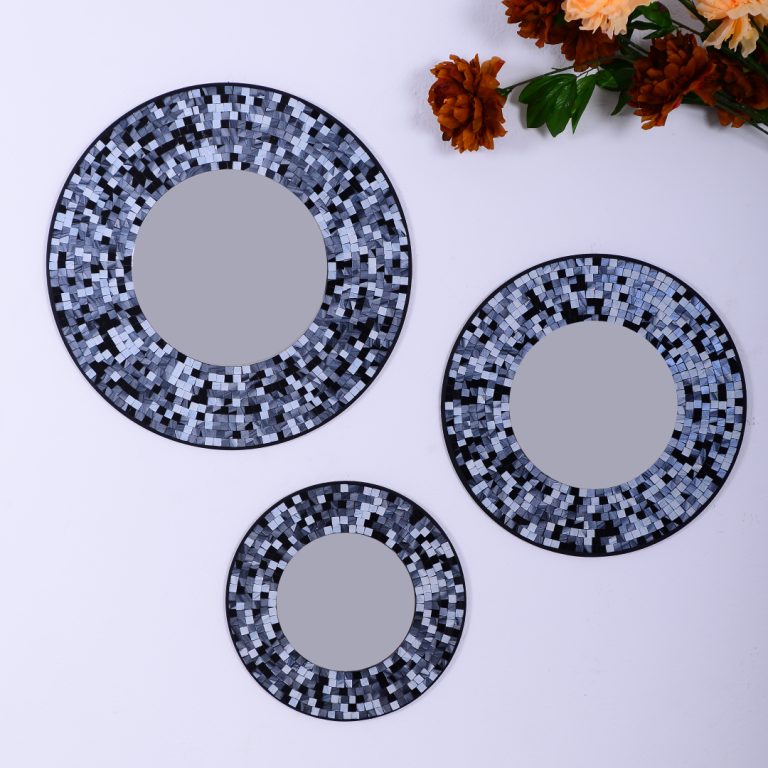 miroir rond (mosaique)