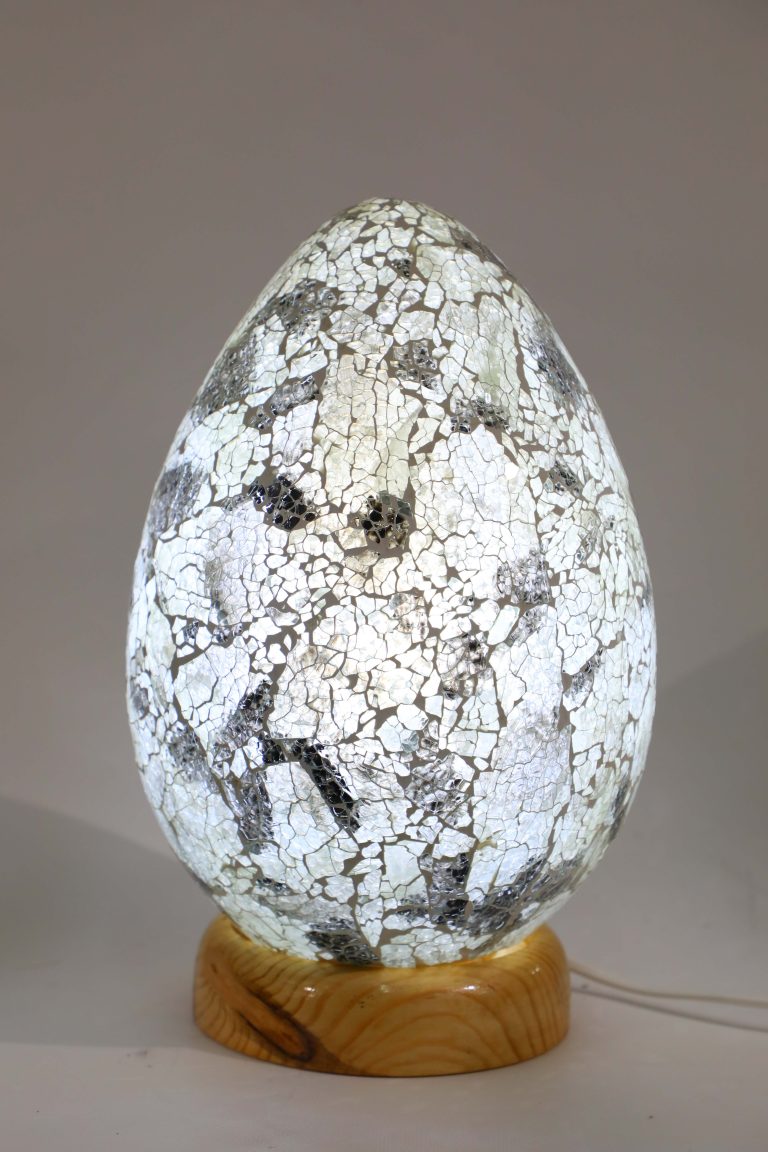 Oeuf lumière MM (craquelé)