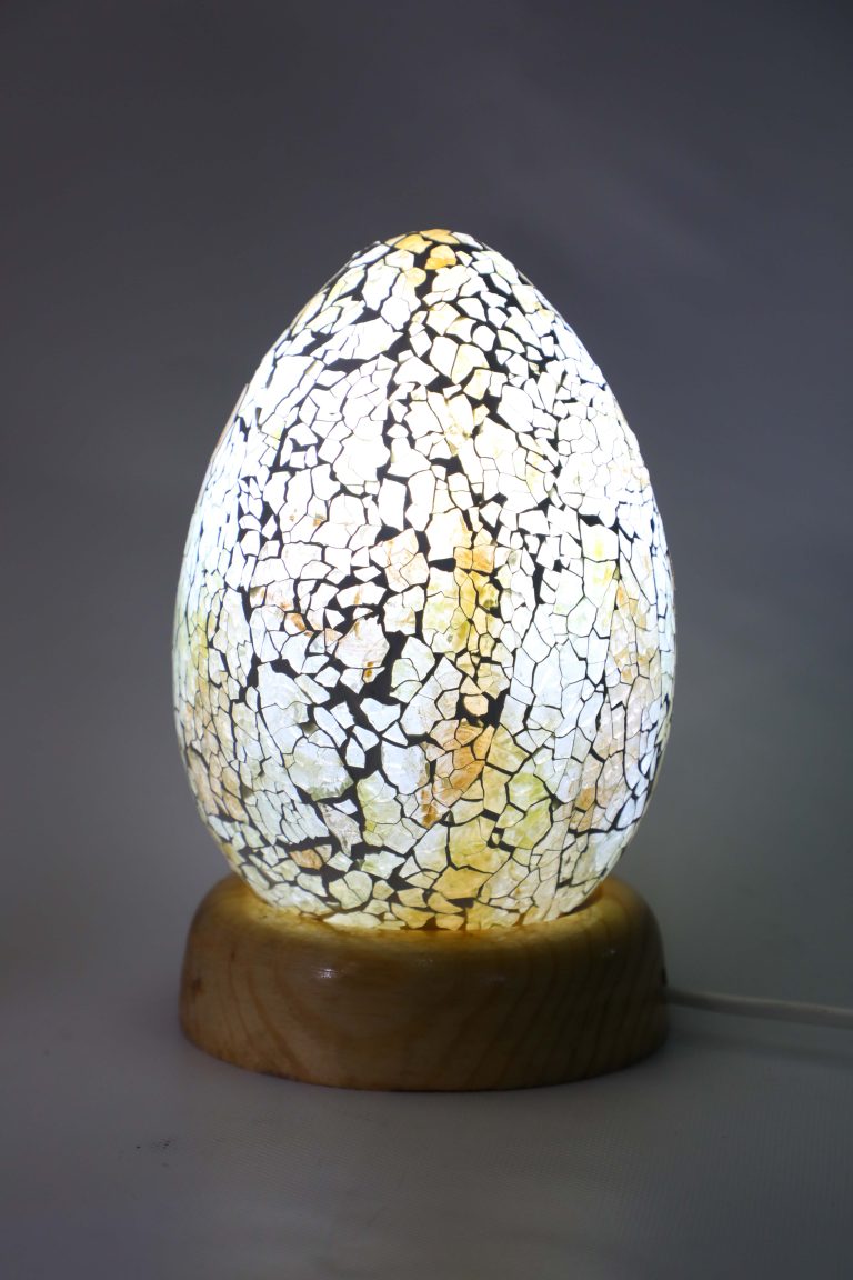 Oeuf lumière PM (craquelé)