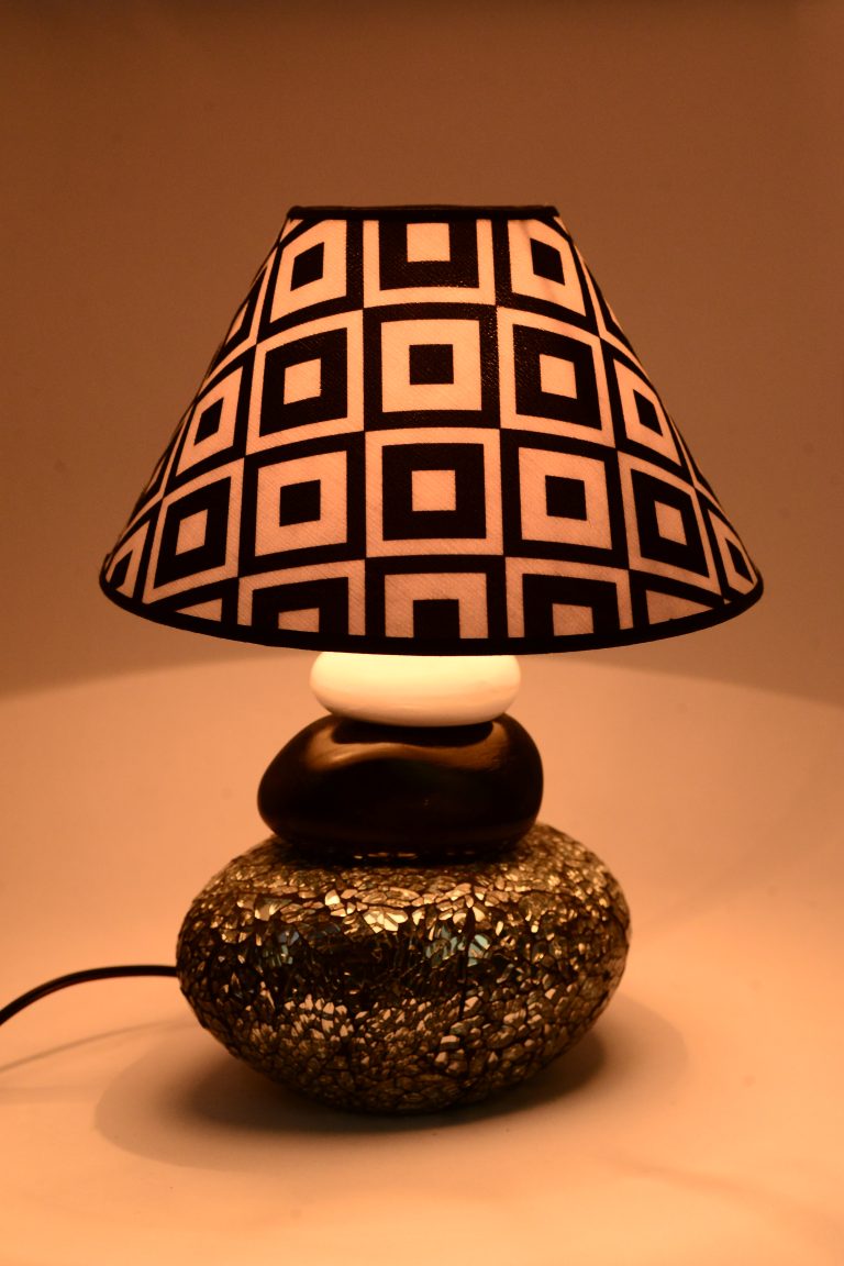 abat-jour galet PM (craquelé)