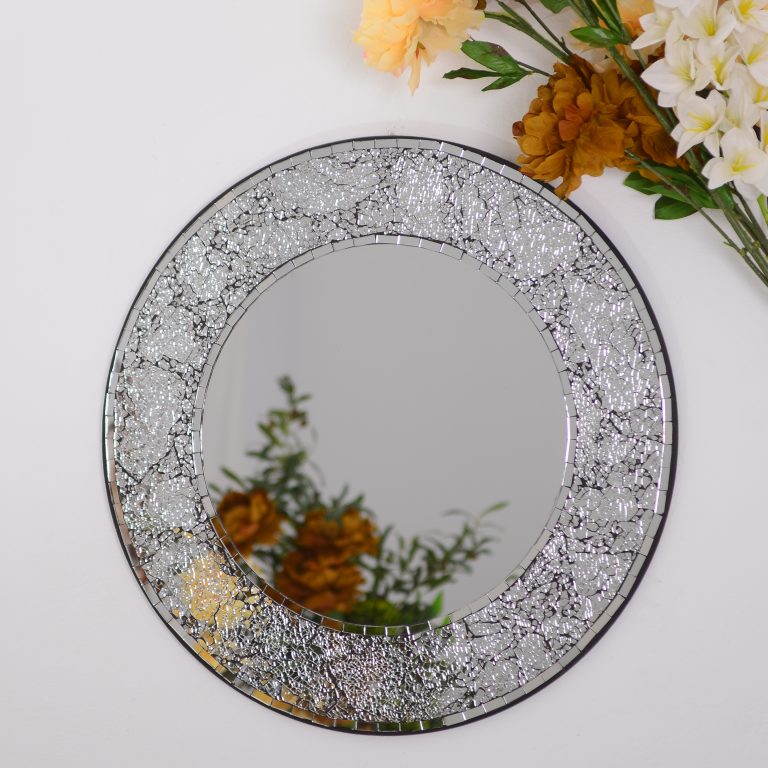 miroir rond (craquelé)
